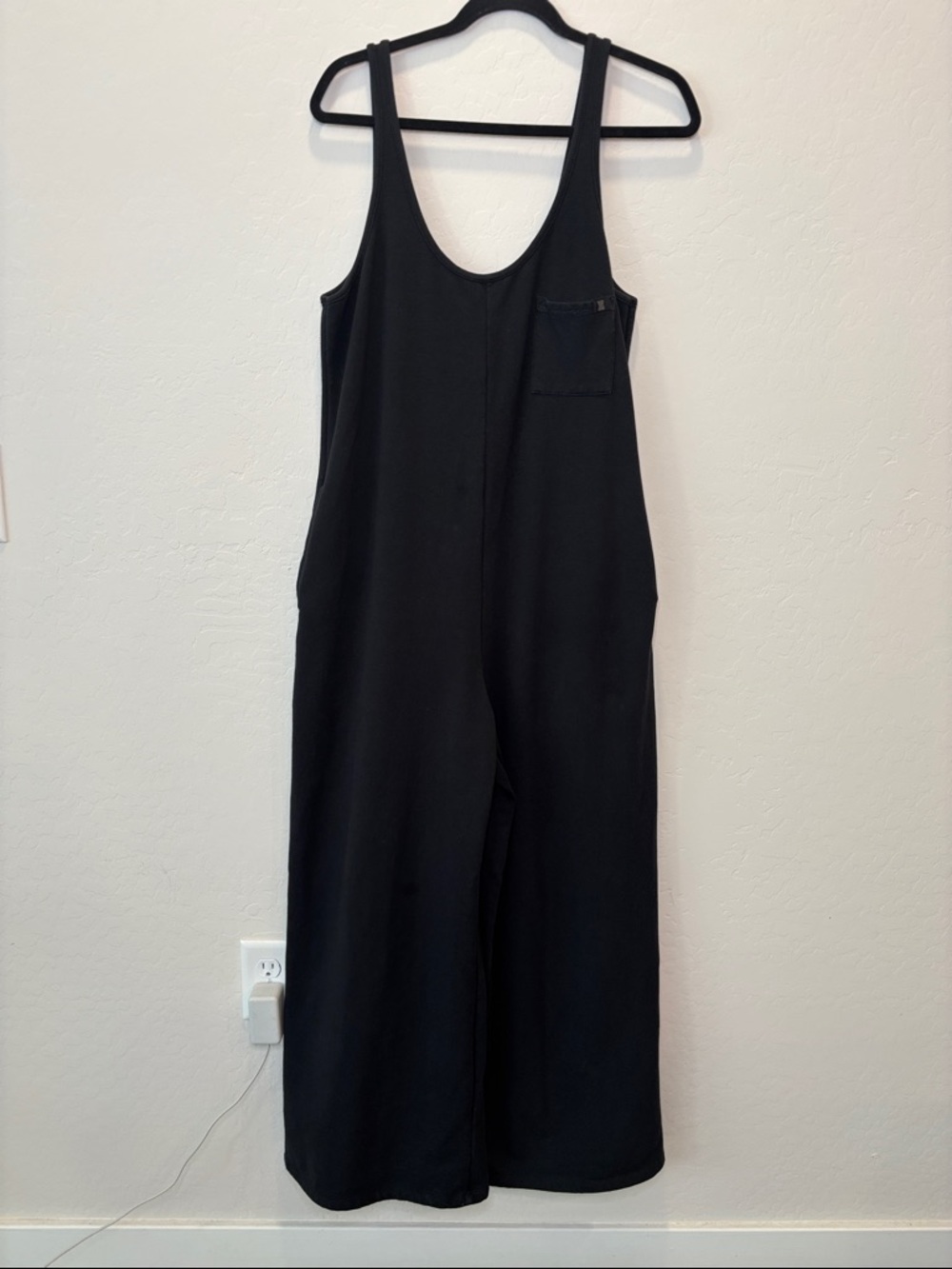 Savage X Fenty Black Wide-Leg Scoop-Neck Jumpsuit